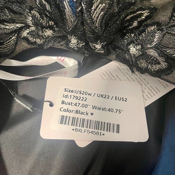 Mother of the Bride or Groom A-line Illusion Floor-Length Chiffon Lace Dress - Picture 5 of 6